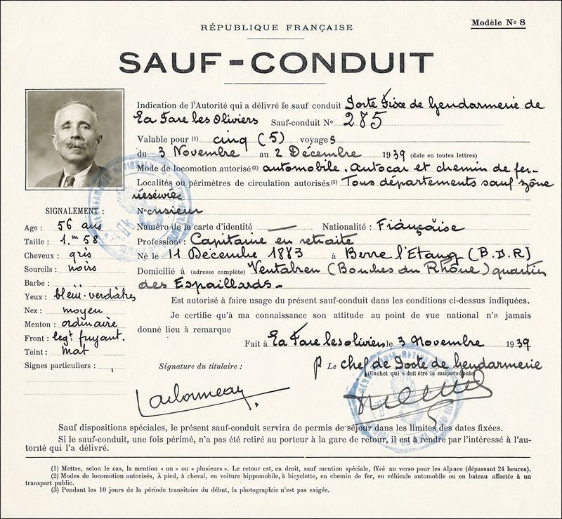 Document officiel personnel
