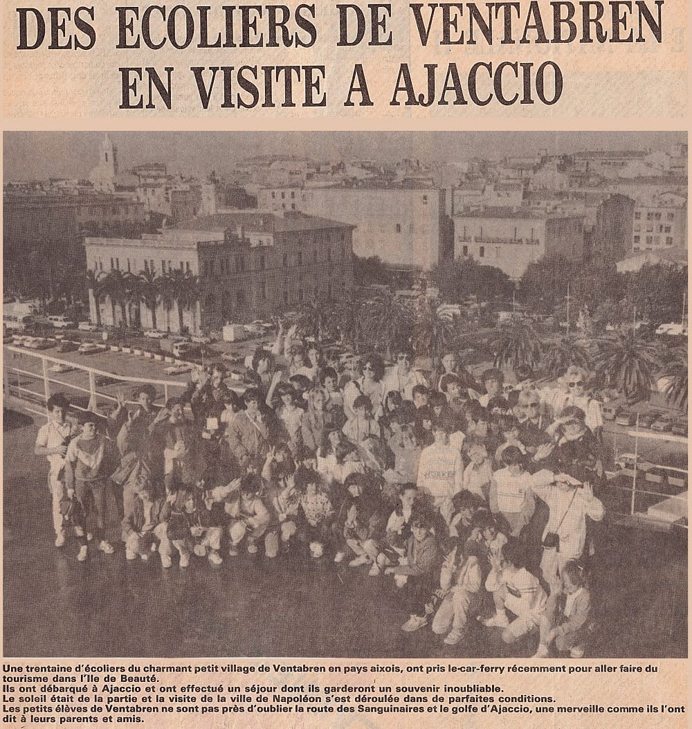 Les petits ventabrennais à Ajaccio