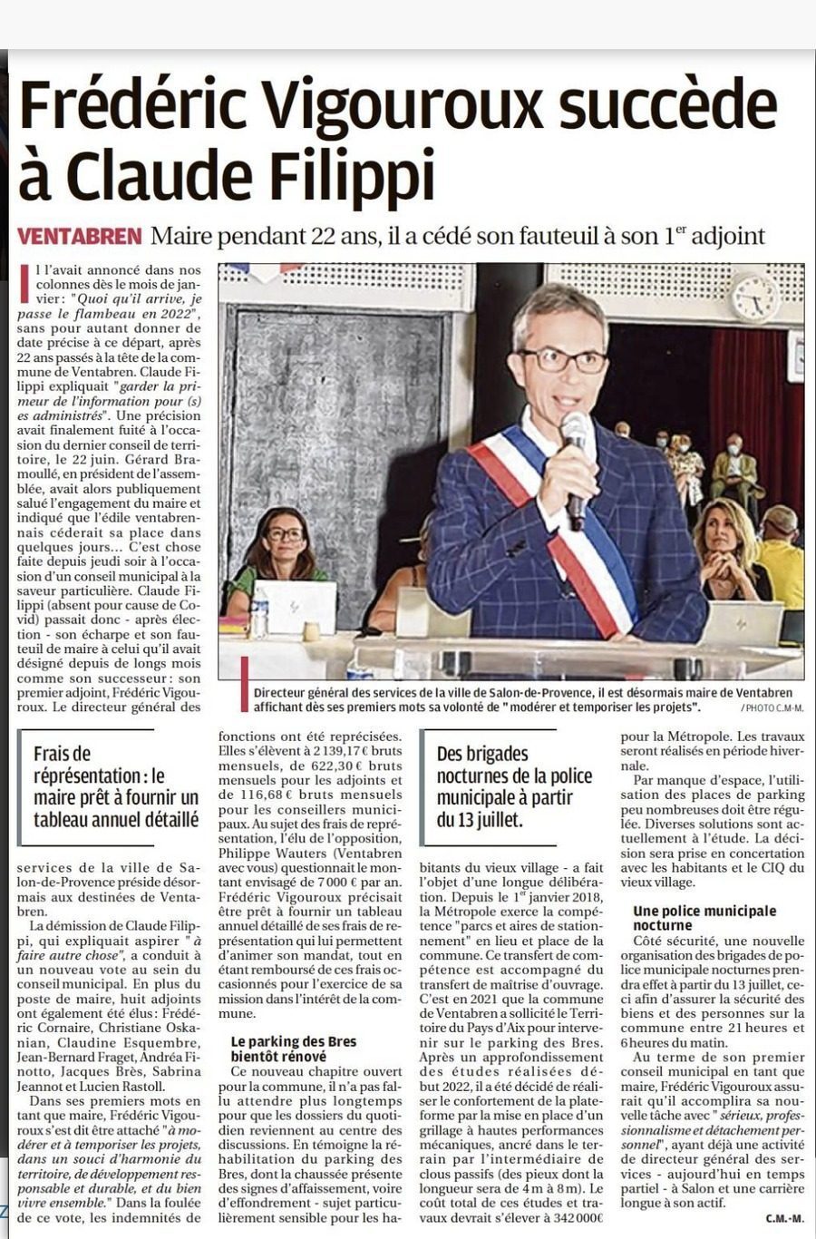 Frédéric Vigouroux élu maire