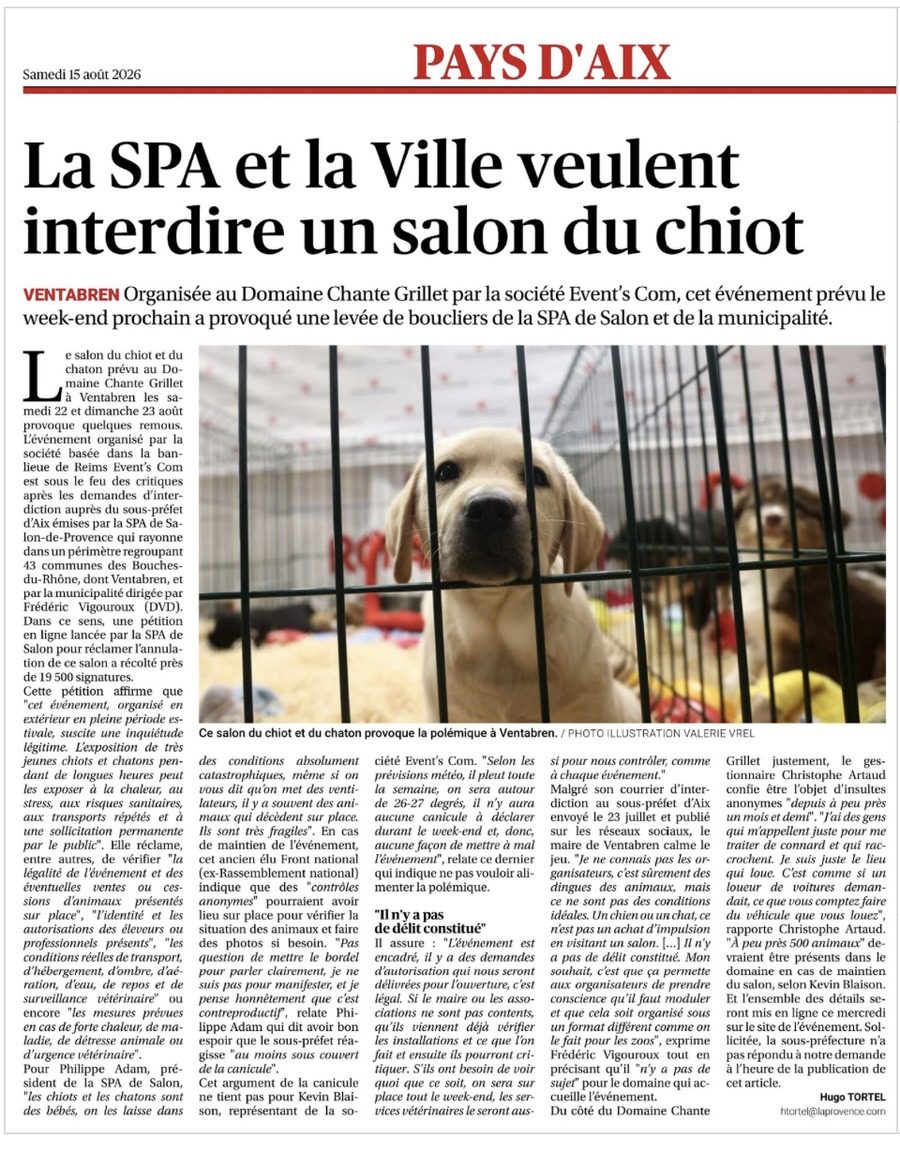 Salon du chiot à Ventabren