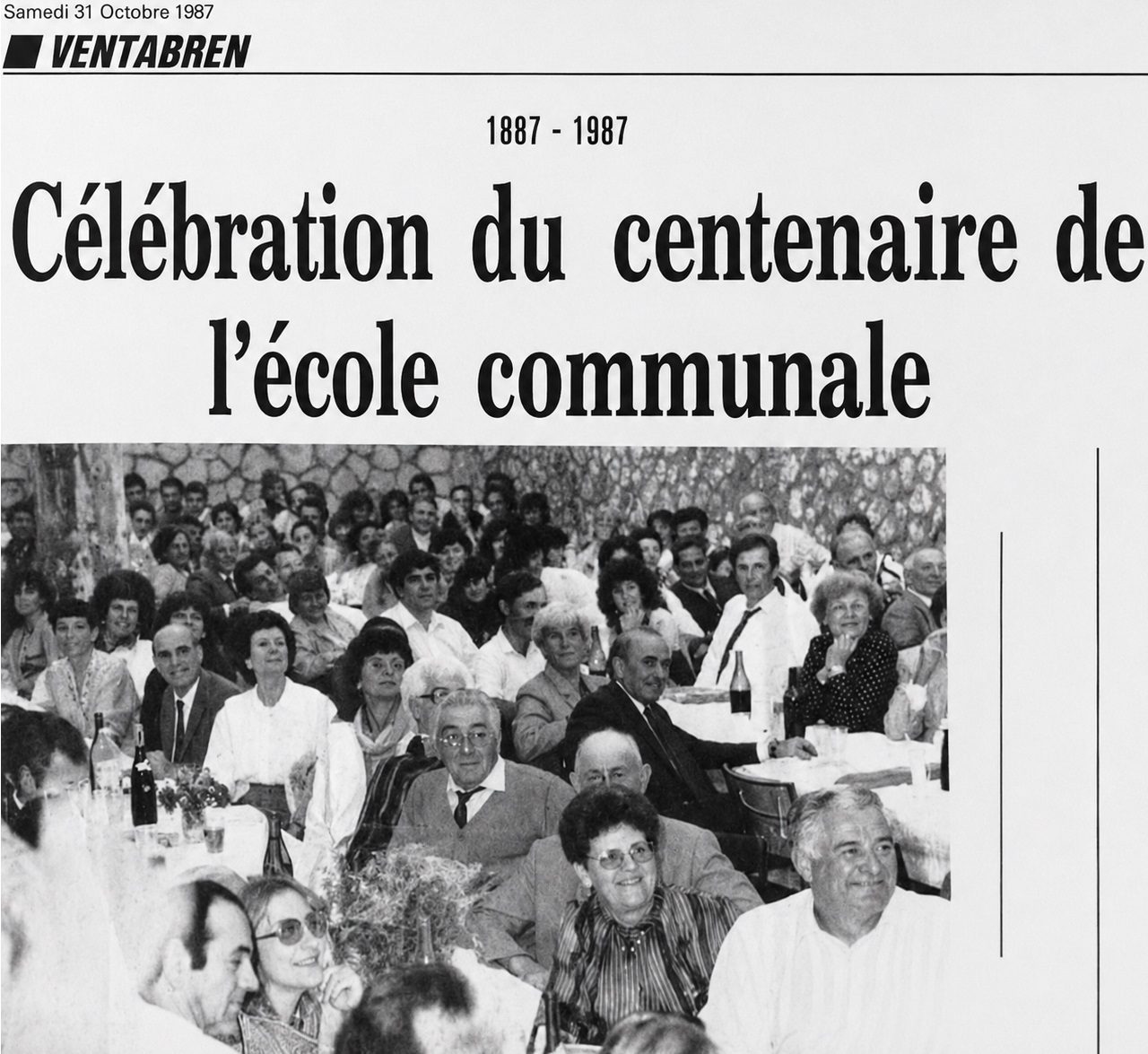 Célébration du centenaire de l'école communale