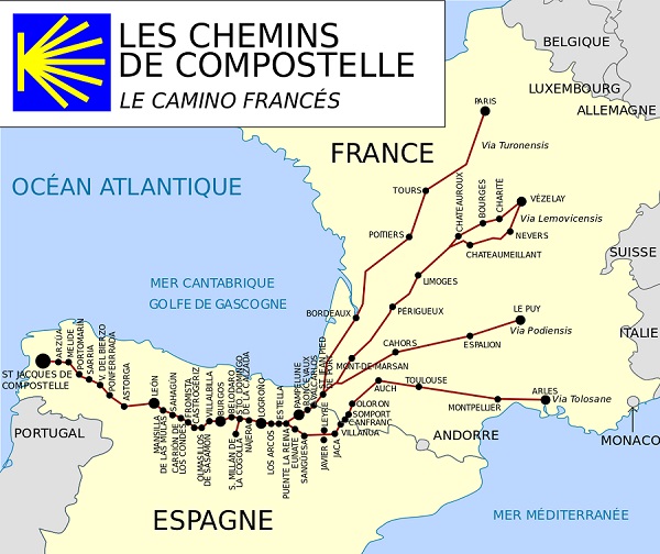 Les routes de Compostelle